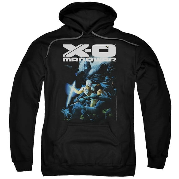 Xo Manowar By The Sword Adult Pullover Hoodie Sweatshirt Black