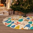 thumbnail image 6 of Rateoe Small Animals with Knit Hat Pattern Print Christmas Tree Skirt 48" for Xmas Holiday New Year Party Circle Tree Mat Ornaments Decoration, 6 of 7