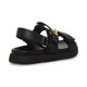 thumbnail image 2 of Sandalias planas para niña Steve Madden Mona, negras, 2 of 2