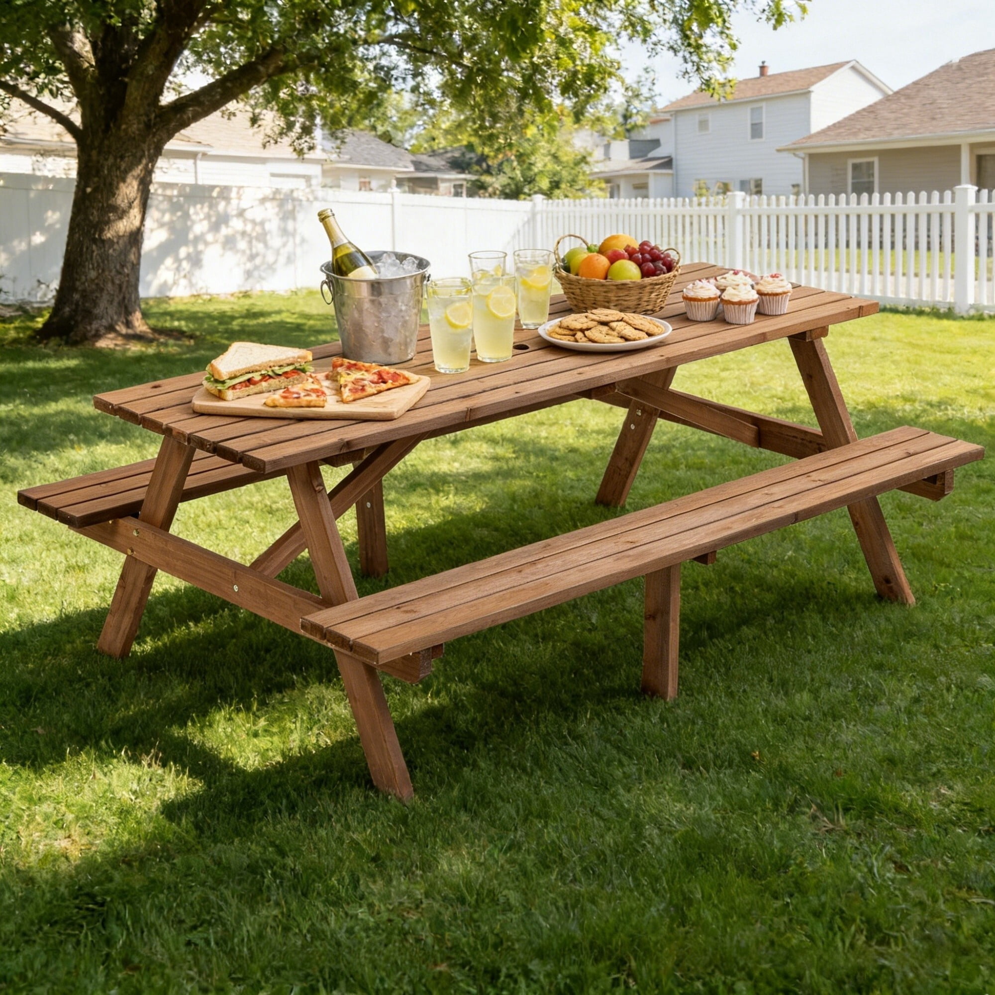 Lifetime Craftsman 6' Folding Rectangle Polyethylene Picnic Table