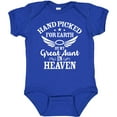 thumbnail image 3 of Inktastic Handpicked for Earth by My Great Aunt in Heaven Boys or Girls Baby Bodysuit, 3 of 5