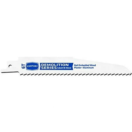 UPC: 0081838076047 | Century Drill & Tool 7604 Demolition Reciprocating Blades – 6T x 6 in.