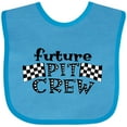 thumbnail image 3 of Inktastic Future Pit Crew Racing Flags Boys or Girls Baby Bib, 3 of 4