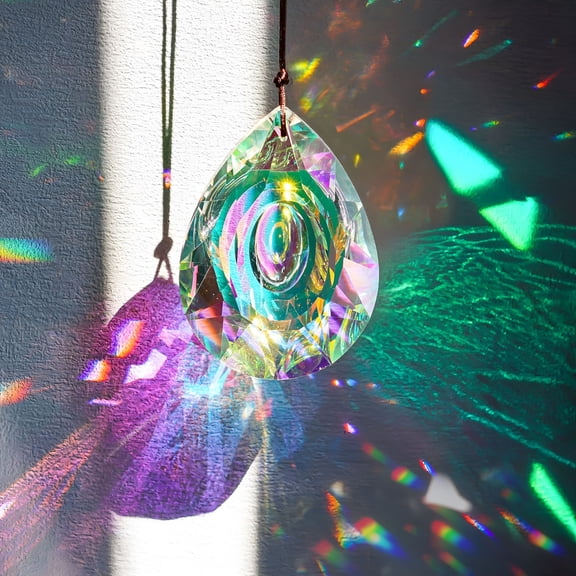ACDANC 89Mm/3.5In Hanging Chandelier Crystals Prisms for Window Suncatchers Chandelier Parts Rainbow Maker Pendants