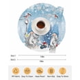 thumbnail image 6 of 13 Inch Round Placemats Set of 6, Blue Christmas Non Slip Heat Insulation PP Table Mats, Gnomes Xmas Tree Snowflake Winter Gifts Washable Place Mats for Kitchen Dining Party Table Decor, 6 of 7
