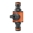 thumbnail image 1 of Lttoisl Irrigation Quick Connect Coupling with Built-in Throttle Valve, Water Flow Control Valve Connector for Garden Hoses, Easy Repair System, Durable Outdoor Shut-Off Adapter, 1 of 8