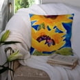 thumbnail image 3 of Carolines Treasures 6012PW1414 Flower - Sunflower Decorative   Canvas Fabric Pillow 14Hx14W multicolor, 3 of 4
