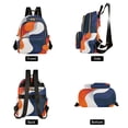 thumbnail image 4 of FORMRS Mini Backpack Purse for Women Travel Daypack Casual Shoulder Bag, Blue Abstract Wavy, 4 of 7