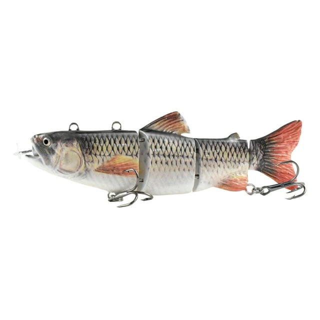 Self Propelled Electronic Fishing Lure 130mm Smart Swimbait Rechargeable Motor LED 3 Styles Realistic for Freshwater Saltwater