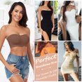 thumbnail image 5 of Strapless Bra for Women Non-Slip Silicone Wireless Bandeau Bras Seamless Pads Bralette Tube Top Bra,Clear Bra Straps Included, 5 of 7