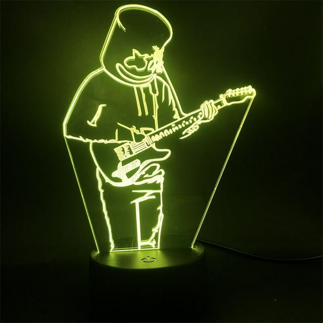 Luz nocturna Dj Marshmellos LED 3D que cambia de color para niños