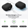 thumbnail image 4 of Funda protectora para AirPods Pro 3 2025 con kit de limpieza negra, 4 of 7