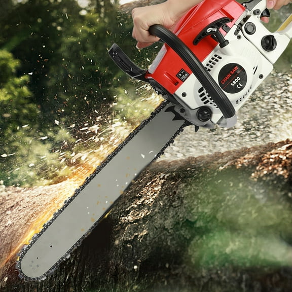 Jiledu Gas Chainsaw 20'' 2-Stroke 58 Cubic Centimeter Gas Chain Saw High Power Multifunction 15 Lbs for Farm,Garden and Ranch for Wood Cutting -Clearance