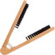 thumbnail image 4 of FELTECHELECTR Peine de madera contrachapada para cabello de cerdo, peine de madera para alisar el cabello, peine de uso diario (caqui), 4 of 7
