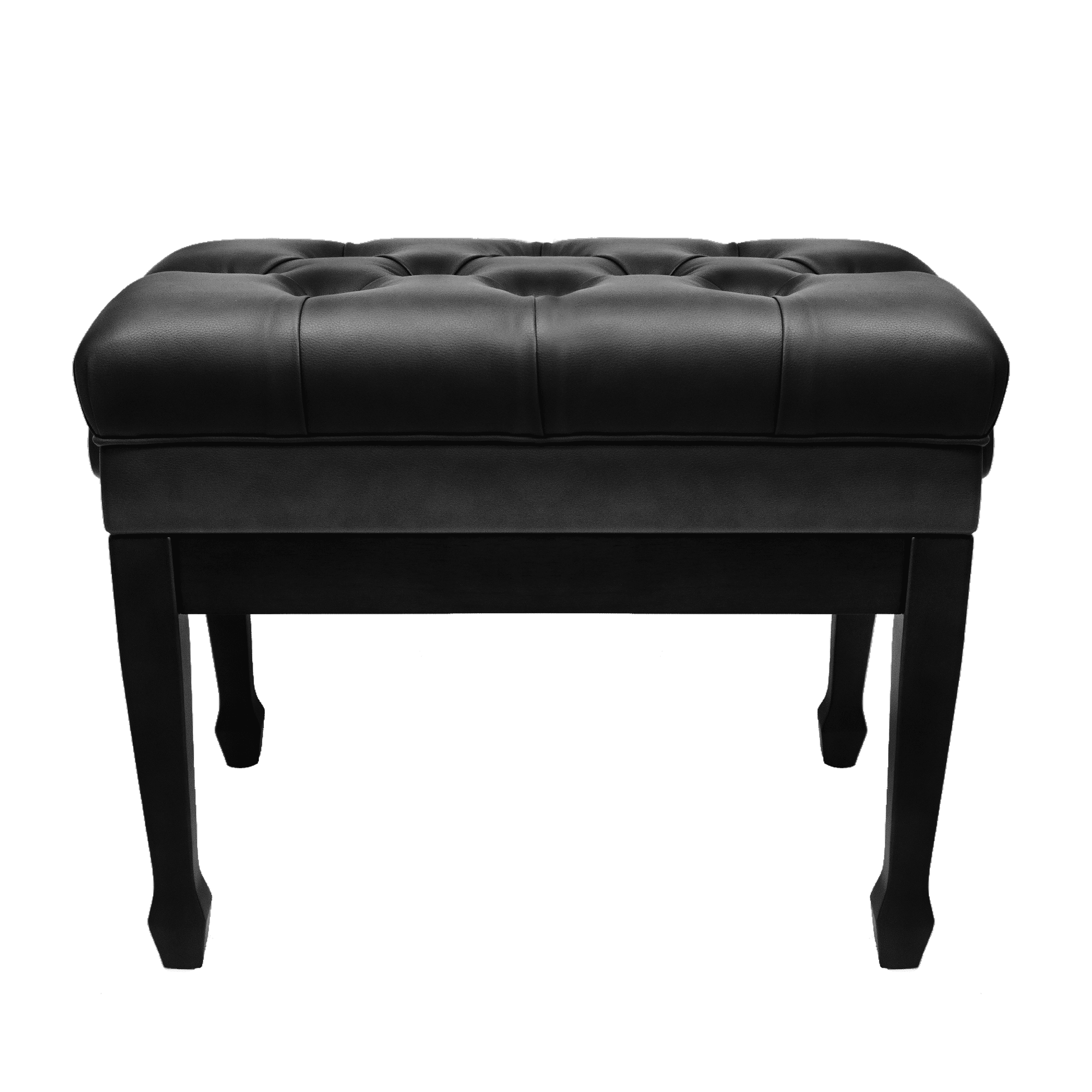 Adjustable Piano Bench with Storage Imports Genuine Leather Wooden Piano Stool with Padded Cushion