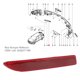 thumbnail image 4 of Reflector De Parachoques Trasero, Lente Roja De Impacto, Barra De Coche Para Koleos II MK2 2016 A 2020, Material ABS, Visibilidad Mejorada, Seguridad, 4 of 7