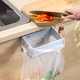thumbnail image 4 of Foldable Trash Bag Holder, Hanging Trash Can for Kitchen Cabinet Door, Wall-Mounted Foldable Garbage Bag Holder Under Sink Trash Can, Waste Hanging Garbage Can for Kitchen Cabinets Doors Bathroom, 4 of 4