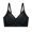 Black, variant on Turilly Bras Womens V Neck Wireless Bra With Adjustable Straps And Breathable Hollow Padding Everyday Bras