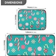 thumbnail image 2 of SKYSONIC Christmas Candy Sugar Kitchen Mats Set of 2 Xmas Canes Pattern Anti Fatigue Floor Runner Rug Non Slip Comfort Mat 19.7x27.6 Inch + 19.7x47.2 Inch for Living Room Laundry Room Hallway, 2 of 7