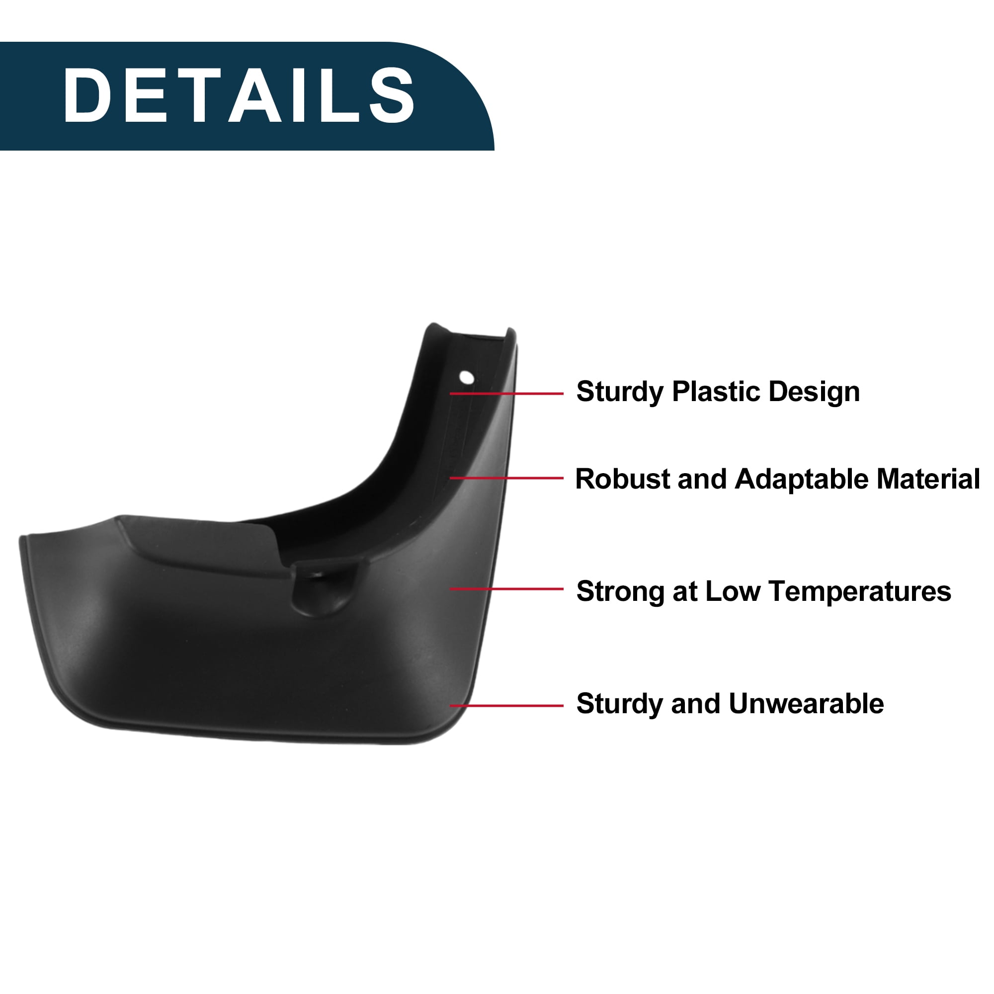 Unique Bargains 1set Mud Flaps Splash Guards for Toyota Avalon/ Premio 2001-2006 Front & Rear Mud Guards W/Mount Accessories