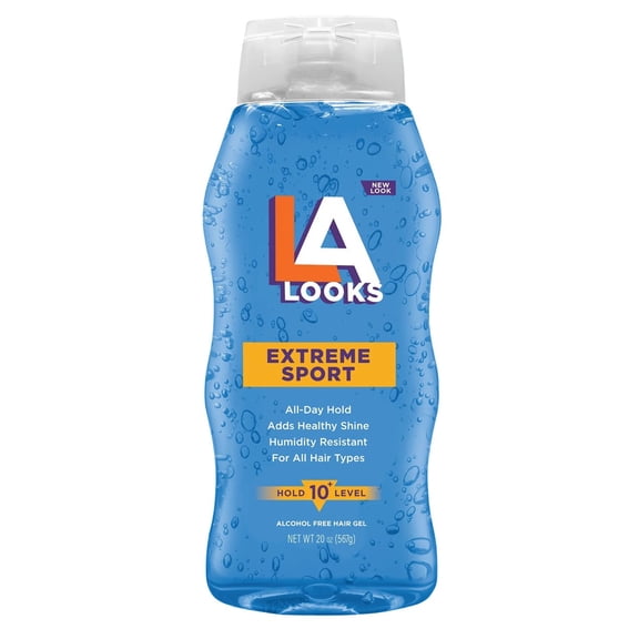 La Looks Gel #10 Extreme Sport 20 Ounce (Blue) (591ml) (Pack of 2)