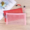 thumbnail image 4 of 5 bolsas de malla con cremallera, transparentes, para lápices, bolígrafos, bolsas de viaje multiusos para suministros de oficina, cosméticos y accesorios de viaje., 4 of 7