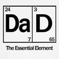 thumbnail image 3 of CafePress - Dad: The Essential Element Baseball Jersey - Cotton Baseball Jersey, 3/4 Raglan Sleeve Shirt, 3 of 4