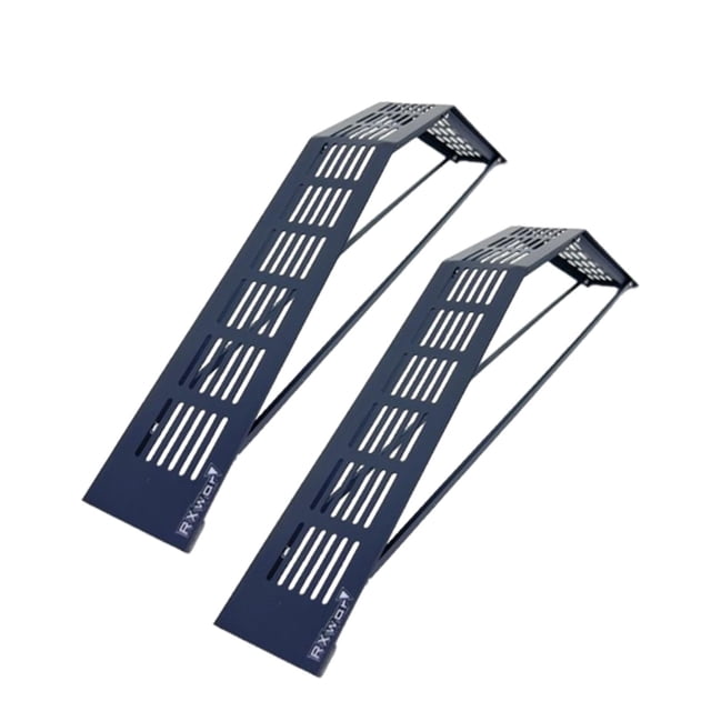 2 Piezas Puente RC Rampa para Obstáculos Marco de Escalada para Coche Rampa de Simulación para Vehículo de Escritorio Material de Aleación de Aluminio
