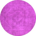 thumbnail image 1 of Ahgly Company Indoor Round Oriental Pink Industrial Area Rugs, 5' Round, 1 of 4
