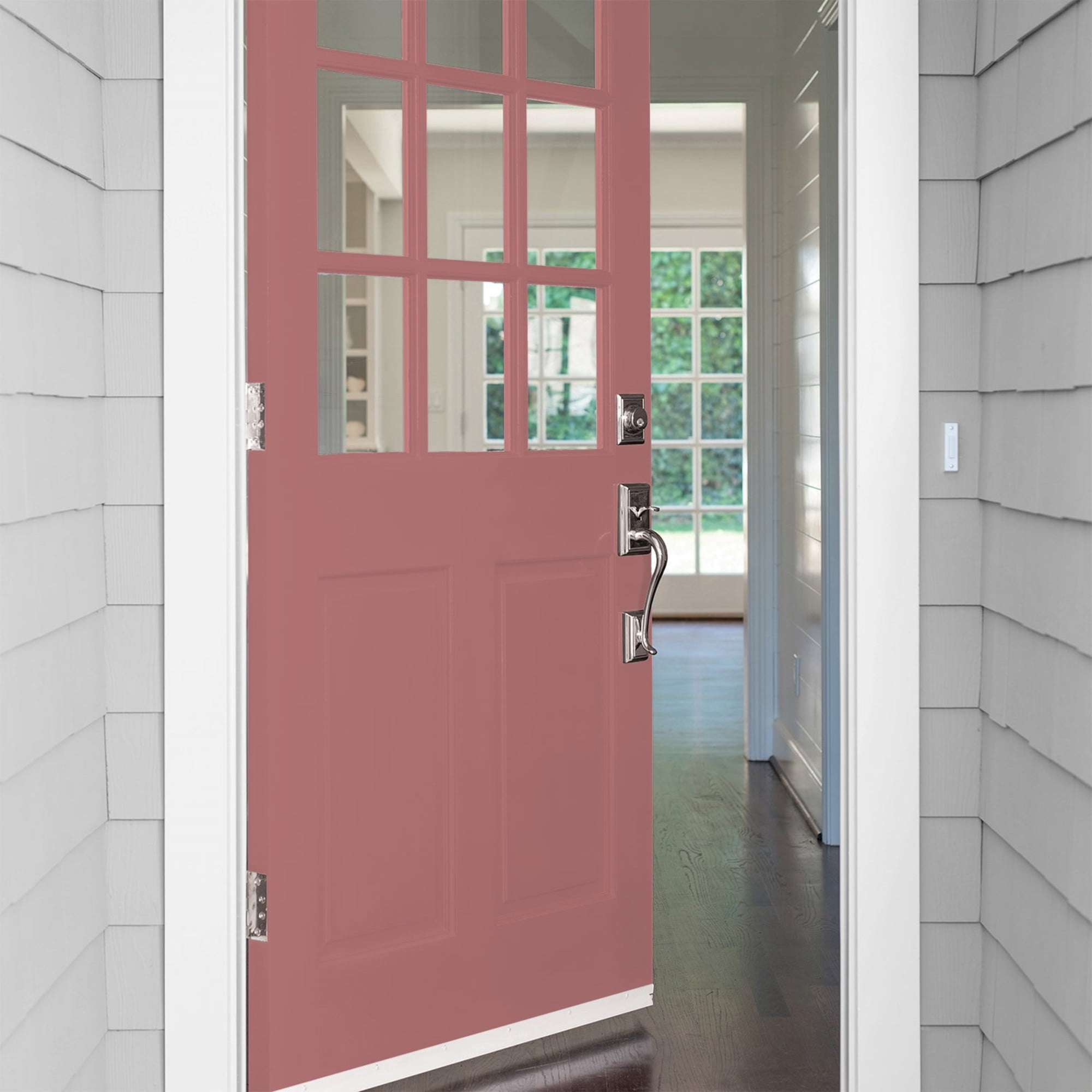 Glidden Fundamentals Horizon Glow / Red, Satin Exterior Paint, 1 Gallon