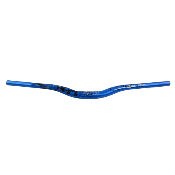 Manillar de bicicleta Nikou con barra elevadora extra larga de aleación de aluminio 31,8 x 720 mm color azul