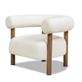 thumbnail image 6 of 37" Modern Barrel Accent Chair | Plush Experience with Barrel Back and Arms | Boucle Fabric with Dimensional Look | No Assembly Needed, Ready to Use, 6 of 6