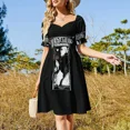 thumbnail image 4 of Vestido de manga corta con estampado de pañuelo rojo para mujer, ropa de verano 2025, vestidos de verano para mujer, vestido 2025, 4 of 7