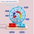 thumbnail image 4 of onlyliua Liquidación Reloj de Aprendizaje para Niños | Reloj de Aprendizaje para Estudiantes Reloj de Rompecabezas 12/24 Horas, Utilizado para Azulejos Escolares En El Hogar, Actividades de Aprendiza, 4 of 7