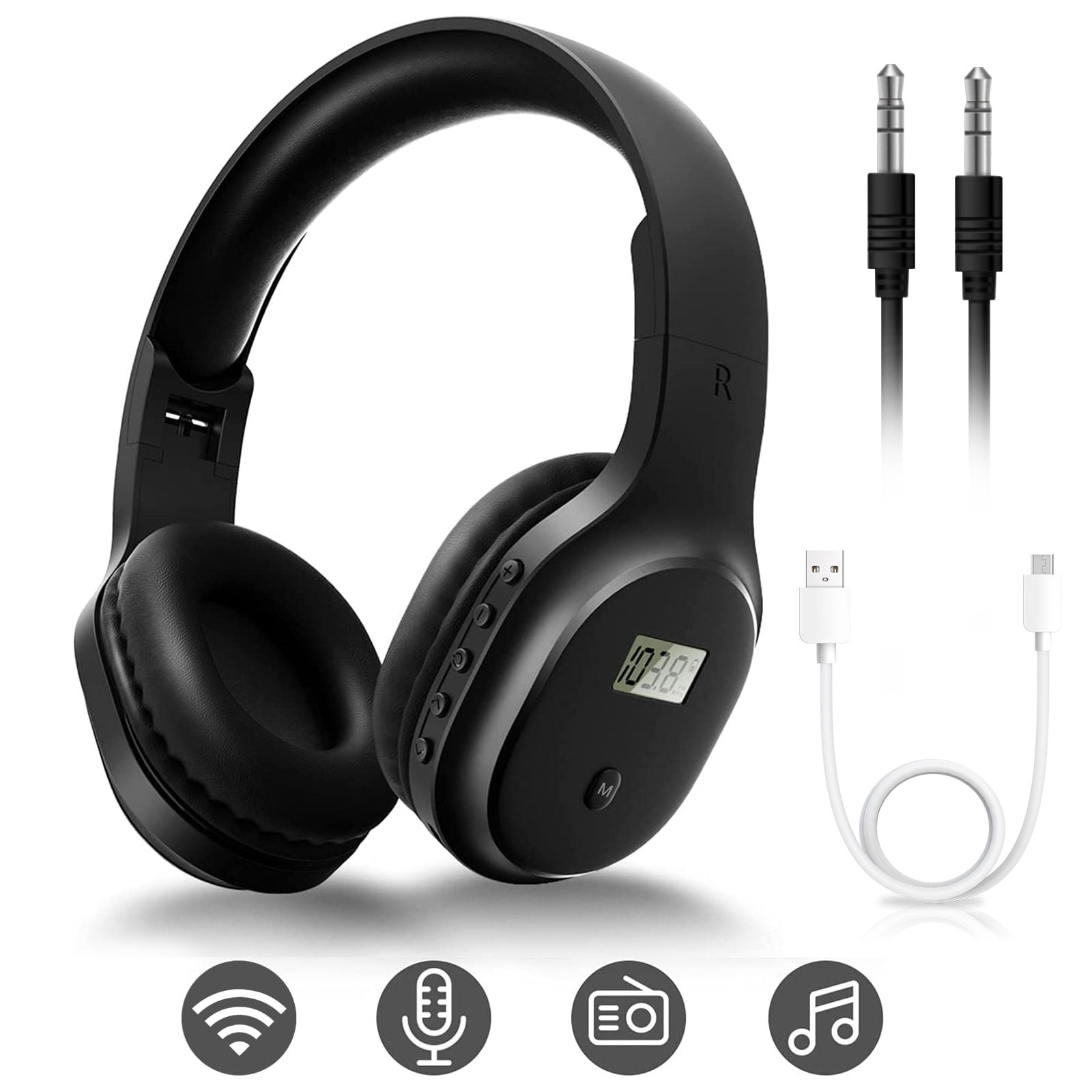 TSV Digital Portable Wireless FM Radio Headset Ear Muffs with Best