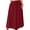 D1-Wine Red, variant on Women's Plus Size High Waisted Maxi Skirts with Pockets, Boho Flowy A-Line Long Skirt, Casual Summer Beach Skirt with Drawstring, Black Ditsy Florals Size 3X