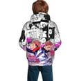 thumbnail image 2 of Jujutsu Kaisen Satoru Gojo Kids' Hoodie 3d Print Sweatshirt Soft Pullover Hooded With Big Pockets For Boys Or Girls Small, 2 of 7