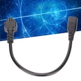 thumbnail image 1 of Cable de Alimentación Corto, Resistente a la Abrasión 2.5a/250V Impermable IEC320 C8 Macho A C5 Adaptador Femenino 1500W Pure Cobre Conductor Para Entresoras para Altavoces, 1 of 7