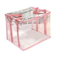 thumbnail image 3 of QSTDGVPW Book Storage Organizer Dustproof Portable Spacious Capacity File Storage Box Pink, 3 of 9