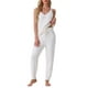 thumbnail image 2 of Conjunto de pijama de felpa esponjosa sin mangas para mujer INSPIRE CHIC, pantalones jogger gruesos, ropa de casa, pijamas XL blanca, 2 of 5
