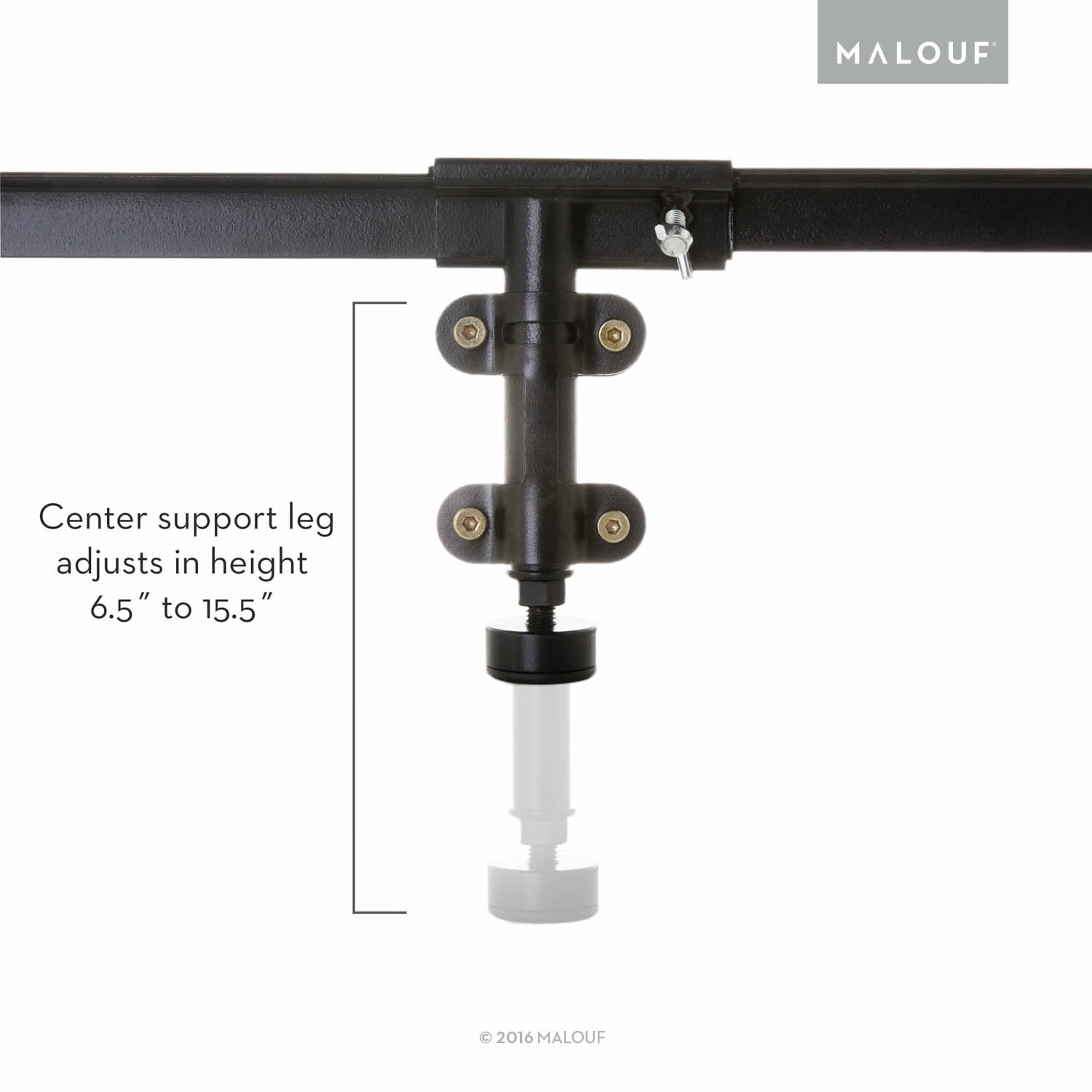 Structures 2 PC Hook-In Bed Rail System with Center Bar Support - Ships in two boxes
