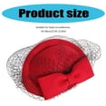 thumbnail image 3 of Retro Fascinator with Oversized Bowknot for Cosplay Parties Flapper Clip Stylish Headpiece Photo Props, 3 of 8