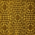 thumbnail image 1 of Ahgly Company Indoor Square Abstract Yellow Modern Area Rugs, 8' Square, 1 of 4