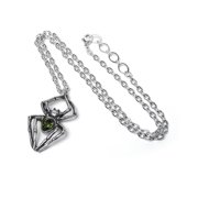 Alchemy Gothic Lightweight Fashion Emerald Spiderling Pendant