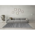 thumbnail image 3 of Ahgly Company Indoor Round Abstract Gray Modern Area Rugs, 5' Round, 3 of 4