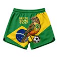 thumbnail image 4 of Women's Football Graphic T-Shirt, Women's Casual Loose Fit Printed Shorts with Pockets - Elastic Waist Drawstring Summer Shorts for Soccer Tournament 2026 Green Size: M, 4 of 5
