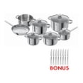 thumbnail image 1 of ZWILLING Joy Pot Set With Bonus Steak Set, 12 Piece 18/10 Stainless Steel, 1 of 11
