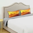 thumbnail image 5 of Sunset Sketch Satin Pillowcase 20''x26'' Double-Sided Print Soft Wrinkle Resistant, 5 of 9