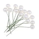 thumbnail image 5 of 50 estambres artificiales de espuma blanca/amarilla para coronas de boda y Navidad. blanco, 5 of 9