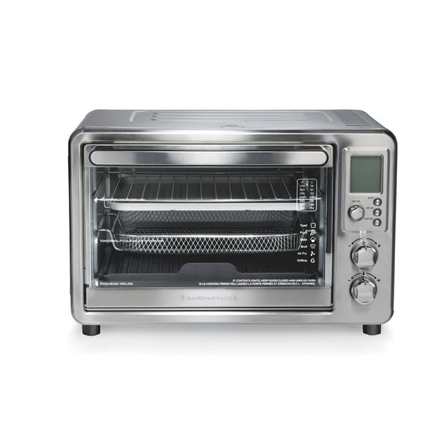 Hamilton Beach Sure-Crisp® Air Fry & Grilling Oven, 0.88 cu ft Capacity, 6-Slice, Stainless Steel (31395)